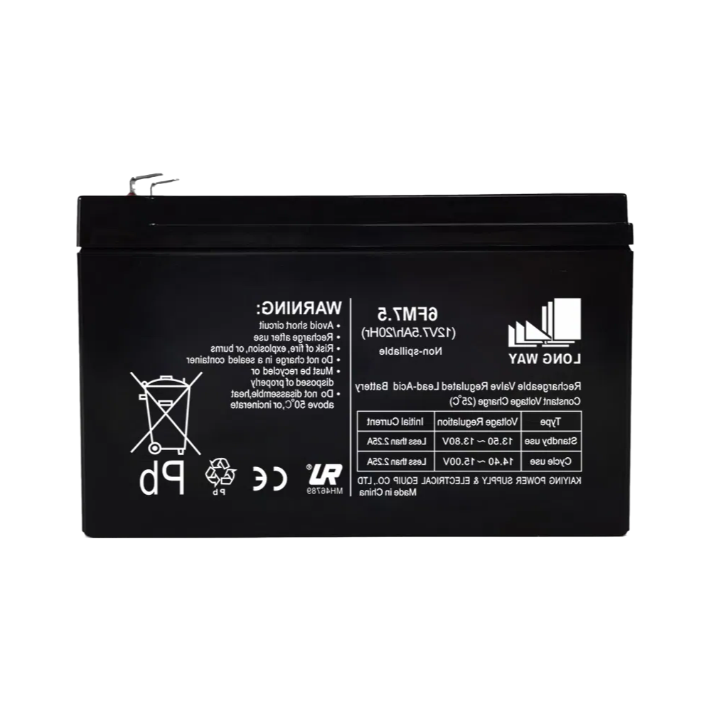12V 7.5Ah Deep Cycle Lead Acid Battery for Electric Ride On Cars and Scooters
