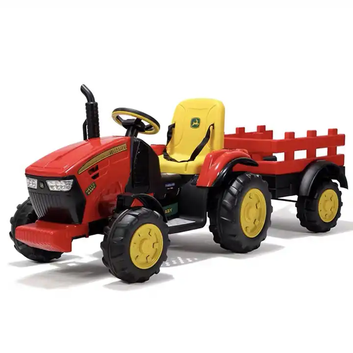 Kids Electric Ride-On Tractor Toy with Bucket for 1-7 Years Old Children - 12V Battery Powered