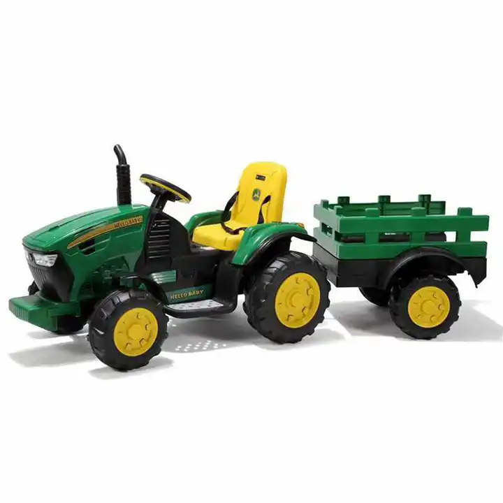 Kids Electric Ride-On Tractor Toy with Bucket for 1-7 Years Old Children - 12V Battery Powered