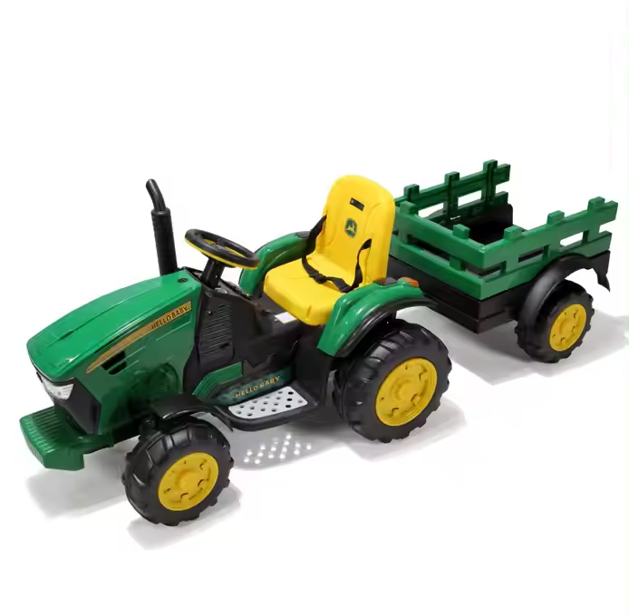 Kids Electric Ride-On Tractor Toy with Bucket for 1-7 Years Old Children - 12V Battery Powered