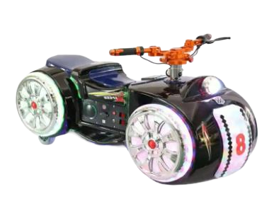 Kids Electric Motorcycle Arcade Game Machine - Outdoor Toy Car with 300W Motor for Amusement Parks