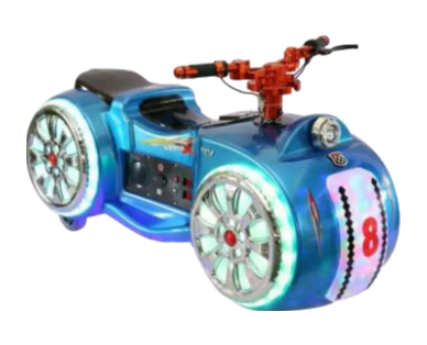 Kids Electric Motorcycle Arcade Game Machine - Outdoor Toy Car with 300W Motor for Amusement Parks