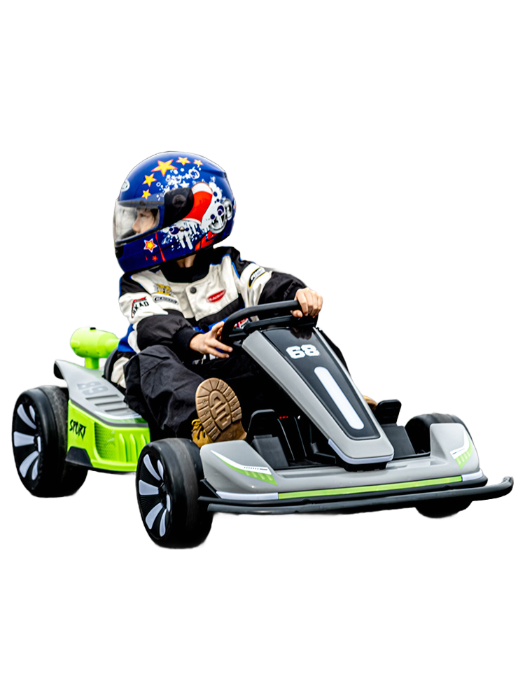 12V Kids Electric Drift Racing Car with Bluetooth Remote Control - AT-F1 Model
