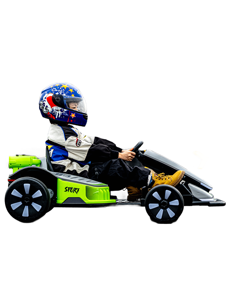 12V Kids Electric Drift Racing Car with Bluetooth Remote Control - AT-F1 Model