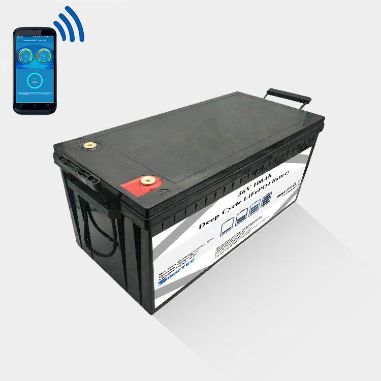 36V 50Ah Lithium Battery Pack for Solar Energy Storage with Bluetooth APP Monitoring