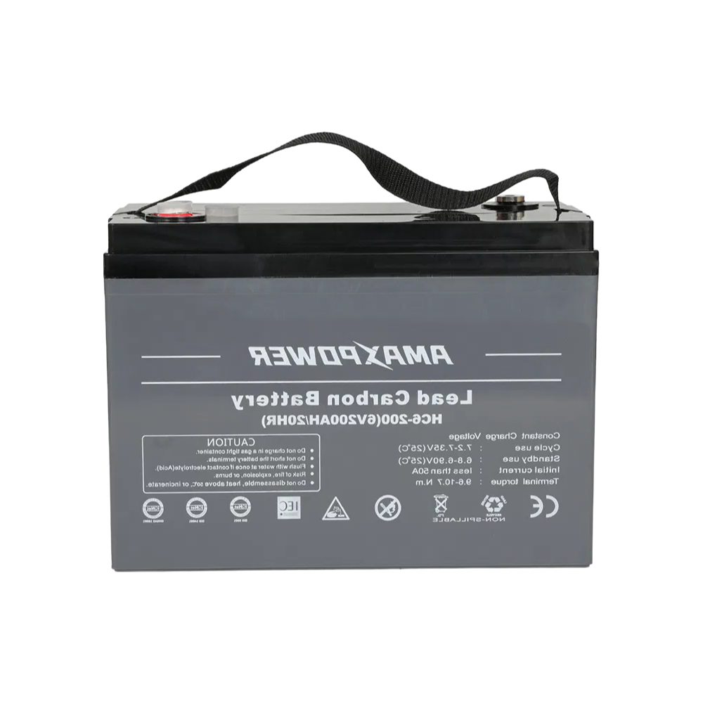 HC6-200 6V 200Ah Lead Carbon Battery for Solar Energy Storage Systems - Fast Charge & Long Life
