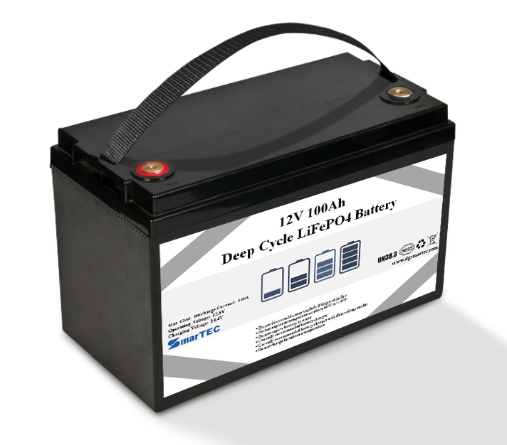 Custom OEM LiFePO4 Battery 12V 100Ah with Bluetooth Monitoring Function