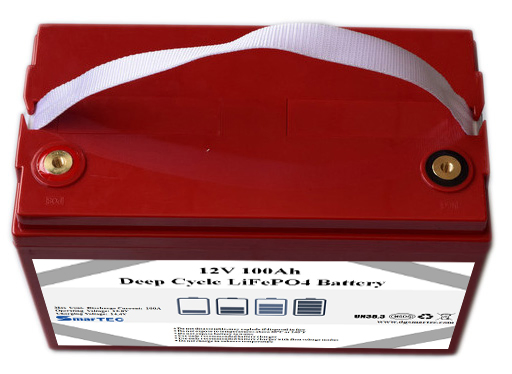 Custom OEM LiFePO4 Battery 12V 100Ah with Bluetooth Monitoring Function