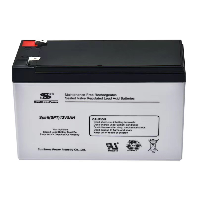 12V 8Ah Lead-Acid Battery SPT12-8 for UPS Power Backup Systems Wholesale Supply