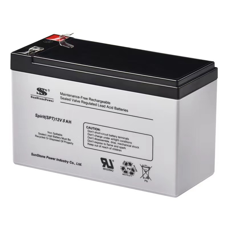 12V 8Ah Lead-Acid Battery SPT12-8 for UPS Power Backup Systems Wholesale Supply