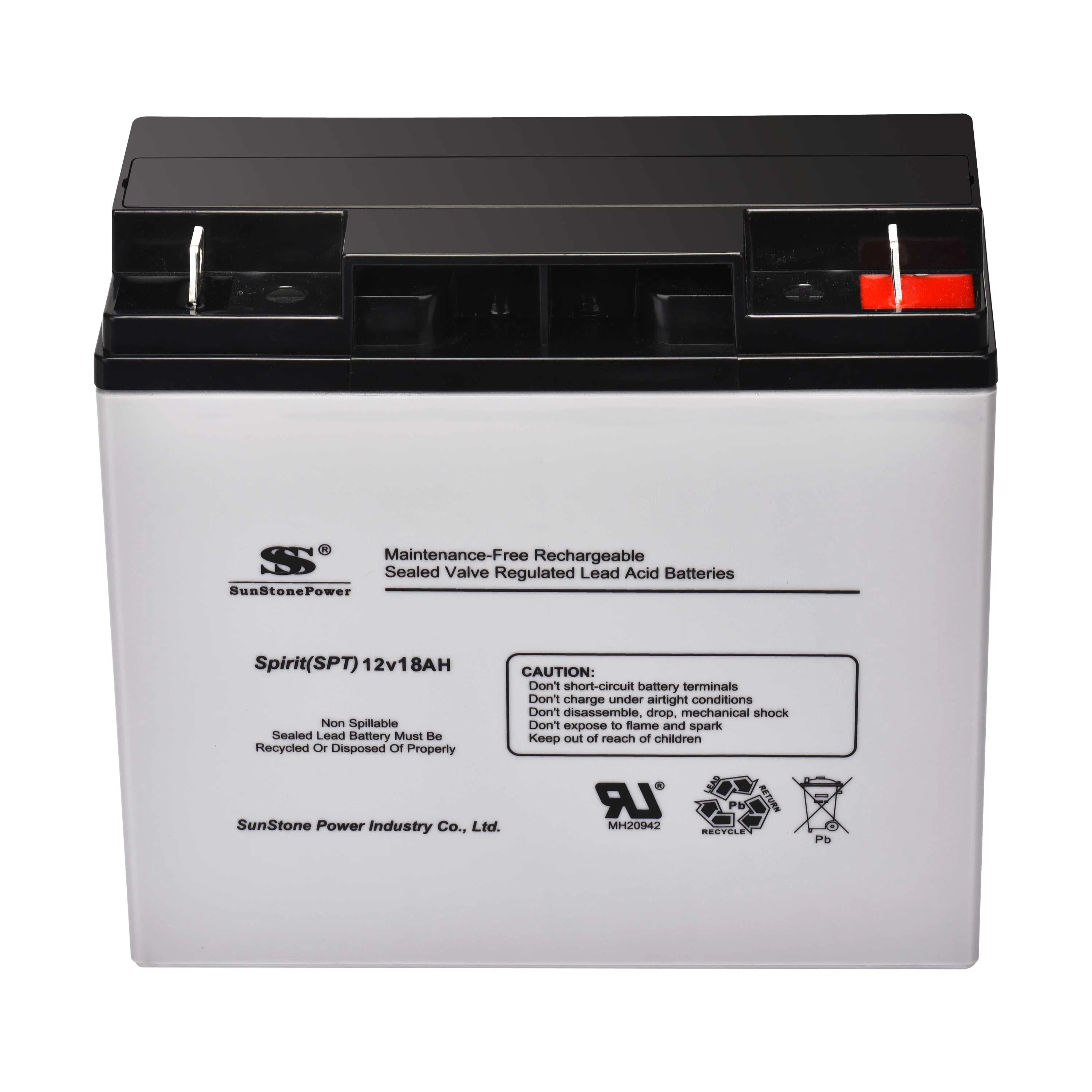 12V 8Ah Lead-Acid Battery SPT12-8 for UPS Power Backup Systems Wholesale Supply