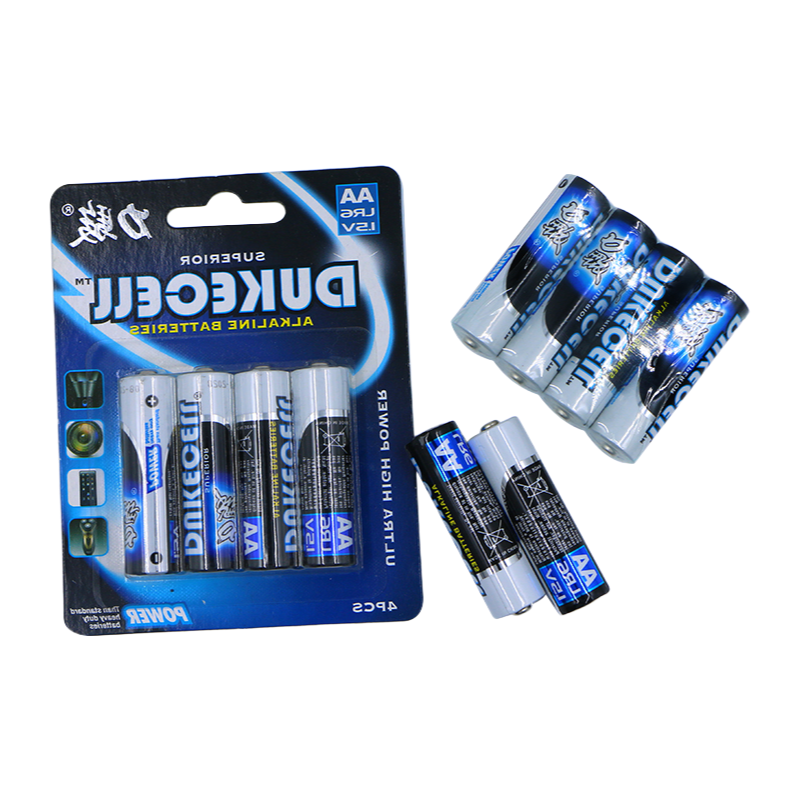 Premium Quality AA Alkaline Batteries Mercury Free with IEC SGS ISO9001