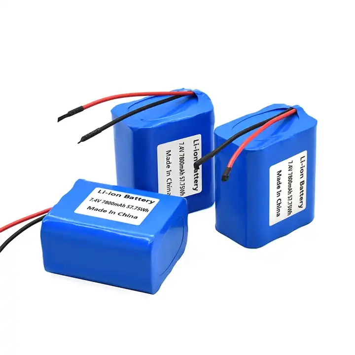 Custom 18650 7.4V Li-Ion Battery with Overcharge Protection for Industrial Use