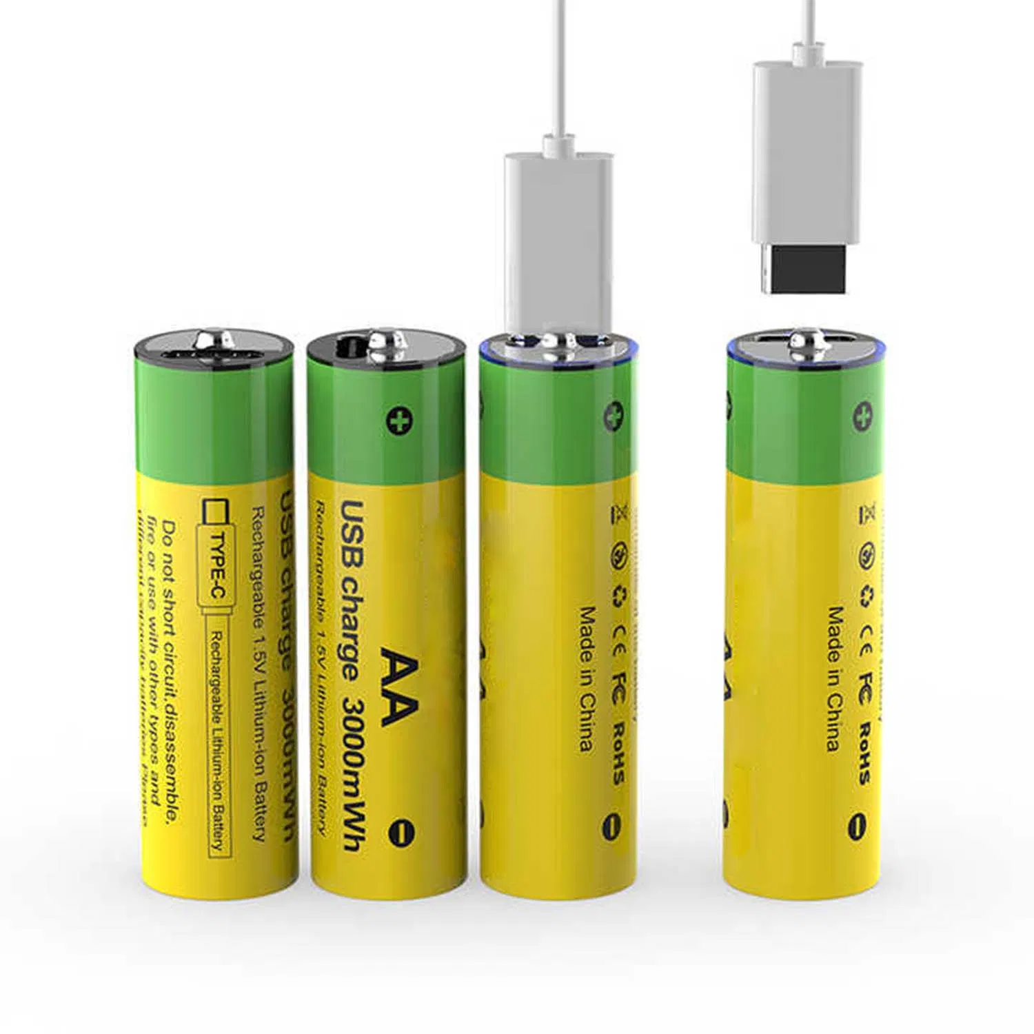 USB-Type C Rechargeable Lithium Battery with CE ROHS Certification for Smart Devices