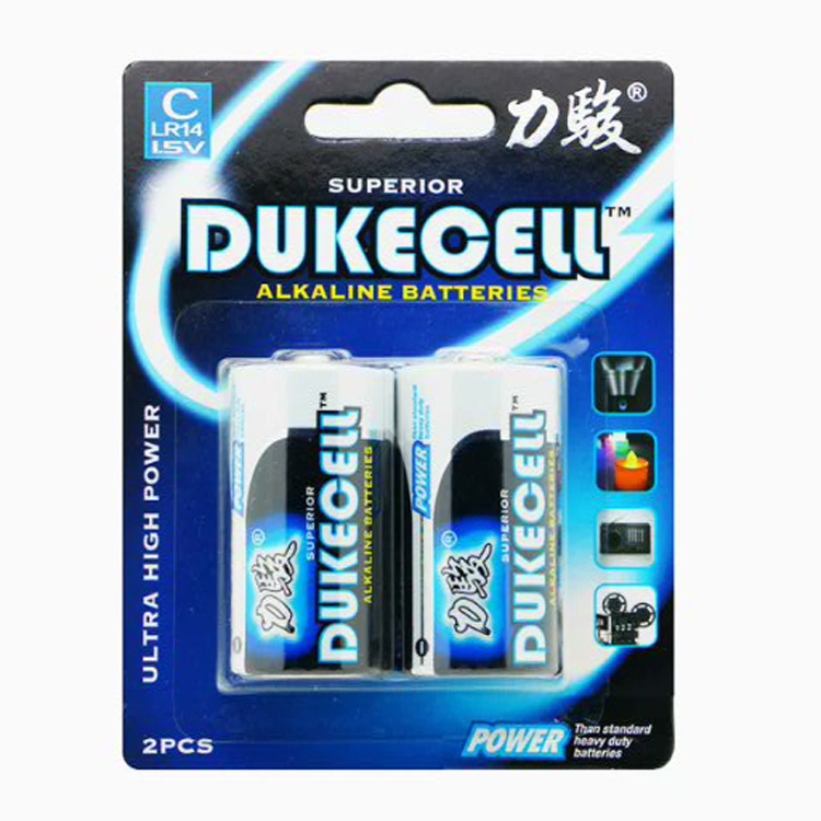 Wholesale C Type Alkaline Batteries Factory Direct with ISO9001 and RoHS Compliance