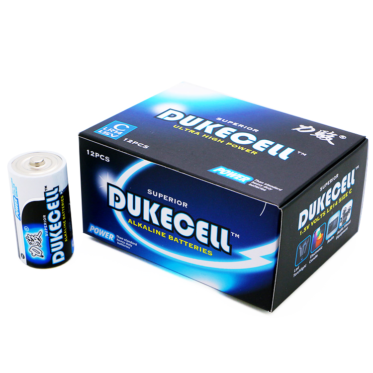 Wholesale C Type Alkaline Batteries Factory Direct with ISO9001 and RoHS Compliance
