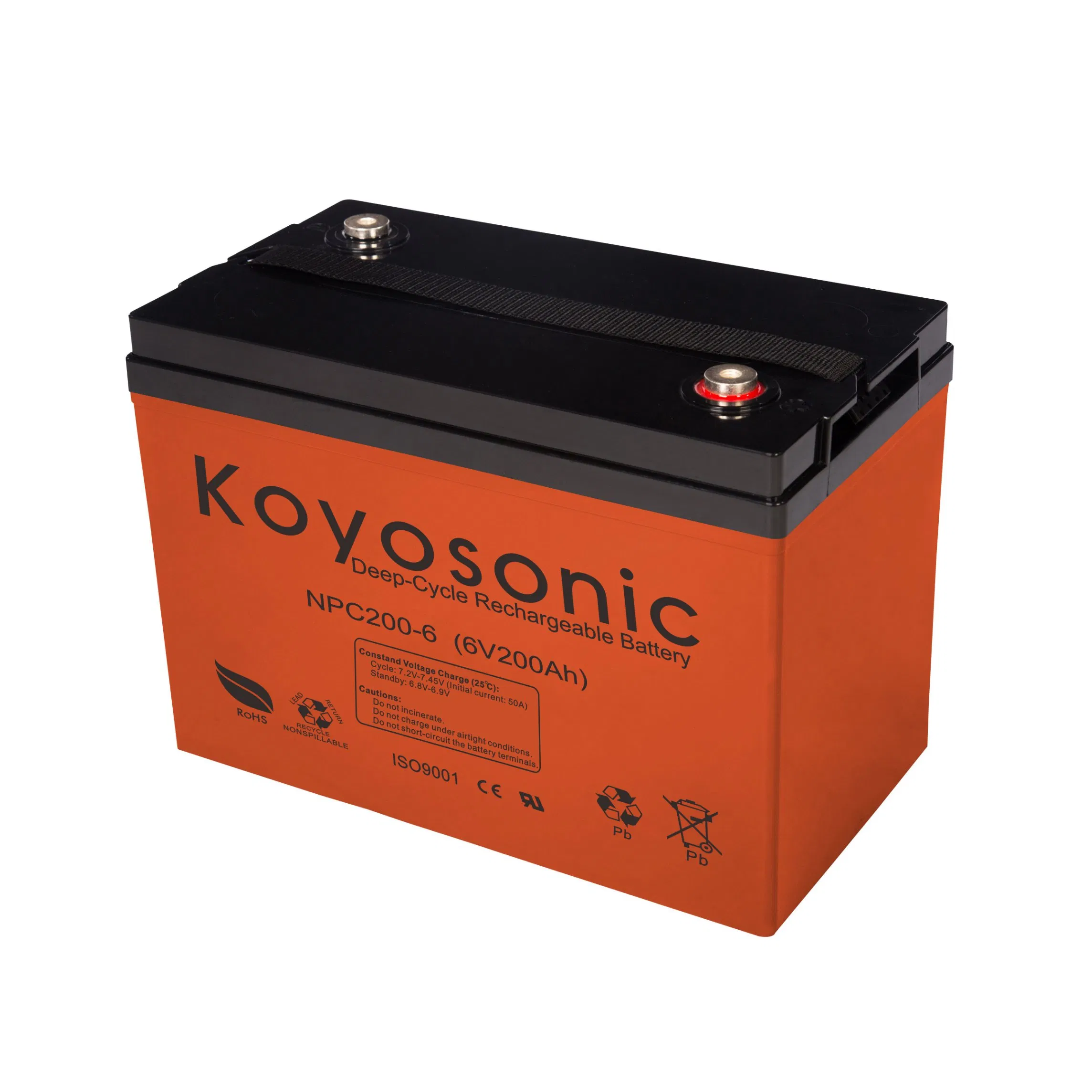 High Capacity 6V 200Ah AGM Battery Supplier for Golf Carts and Wheelchairs