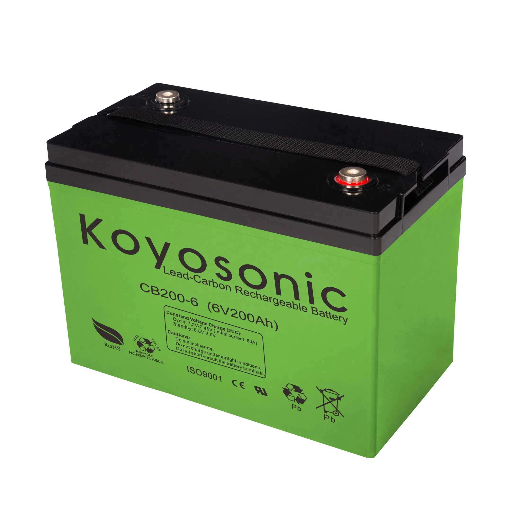 High Capacity 6V 200Ah AGM Battery Supplier for Golf Carts and Wheelchairs