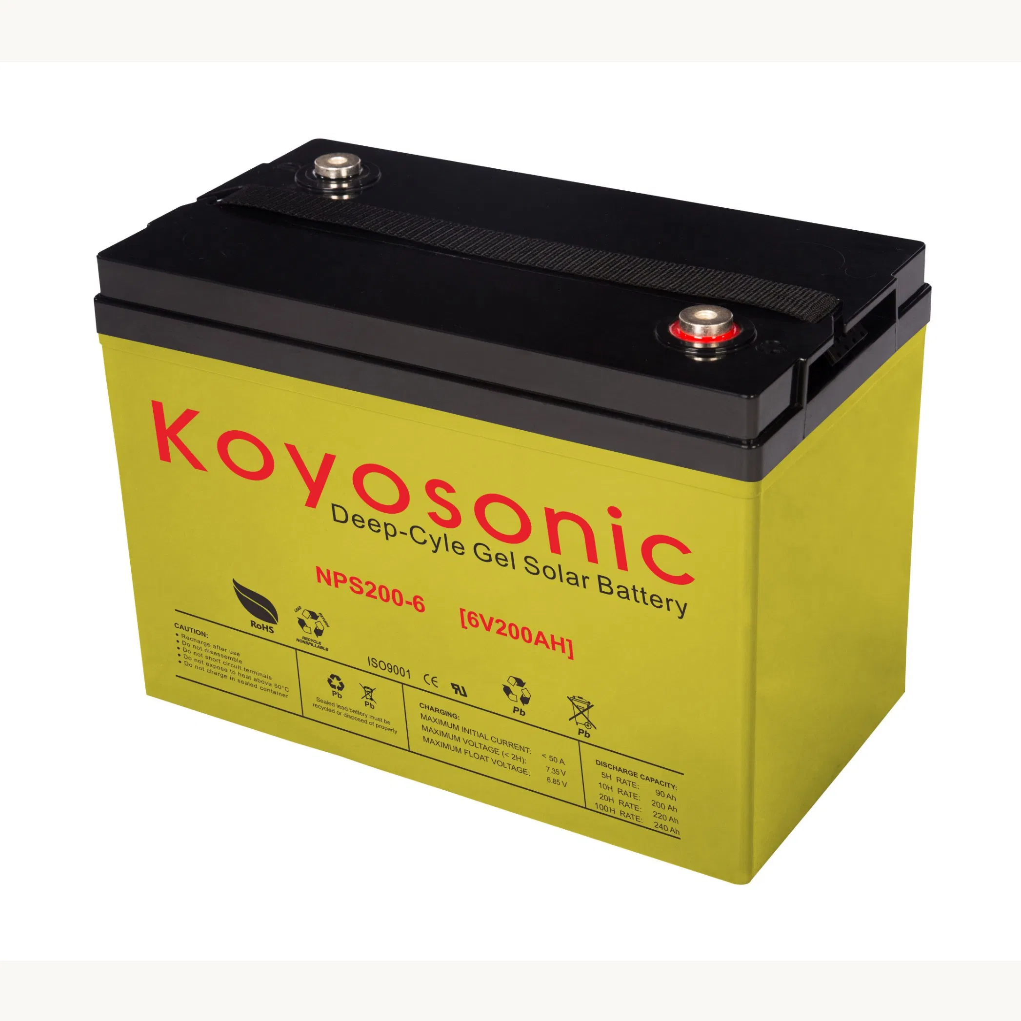 High Capacity 6V 200Ah AGM Battery Supplier for Golf Carts and Wheelchairs