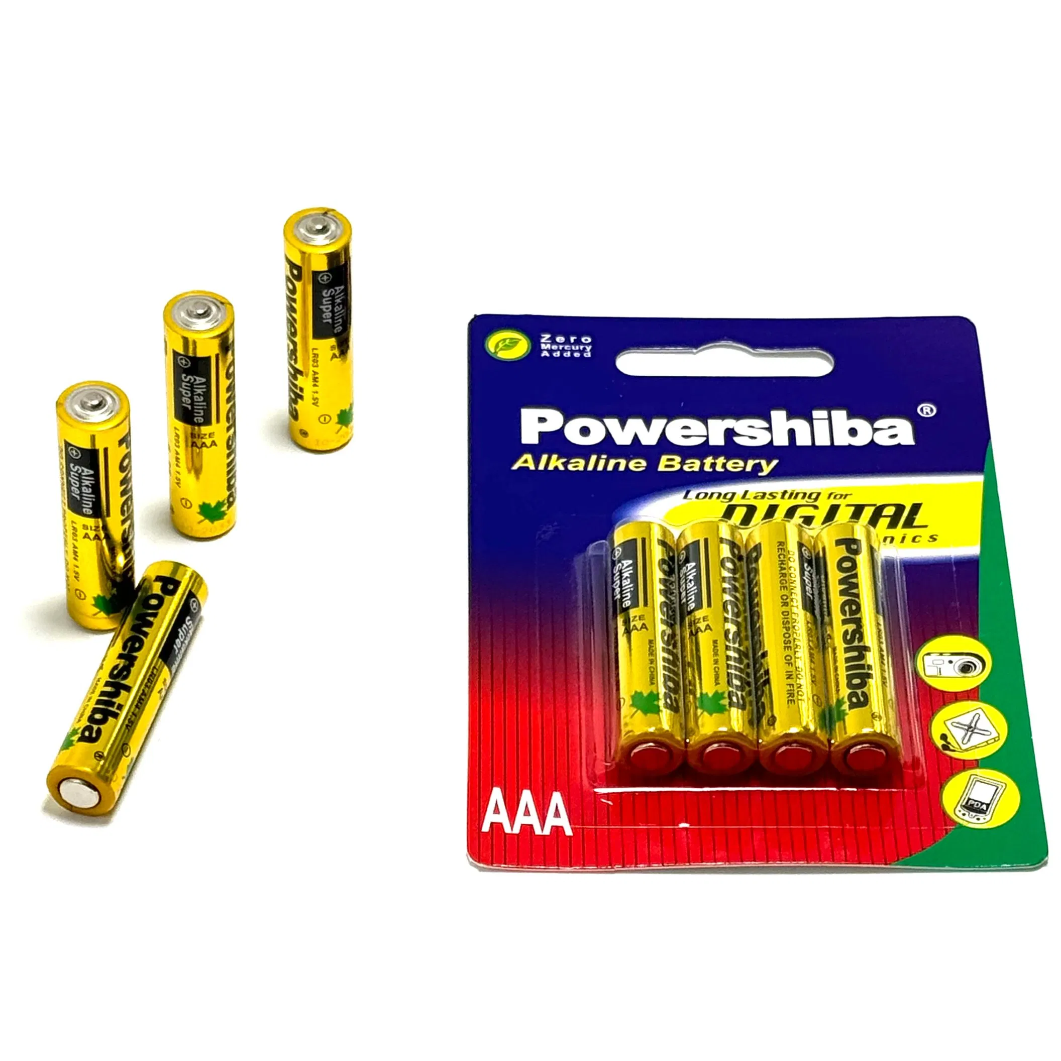Customizable AAA Alkaline Batteries 5 Years Shelf Life for Wholesale and OEM Service