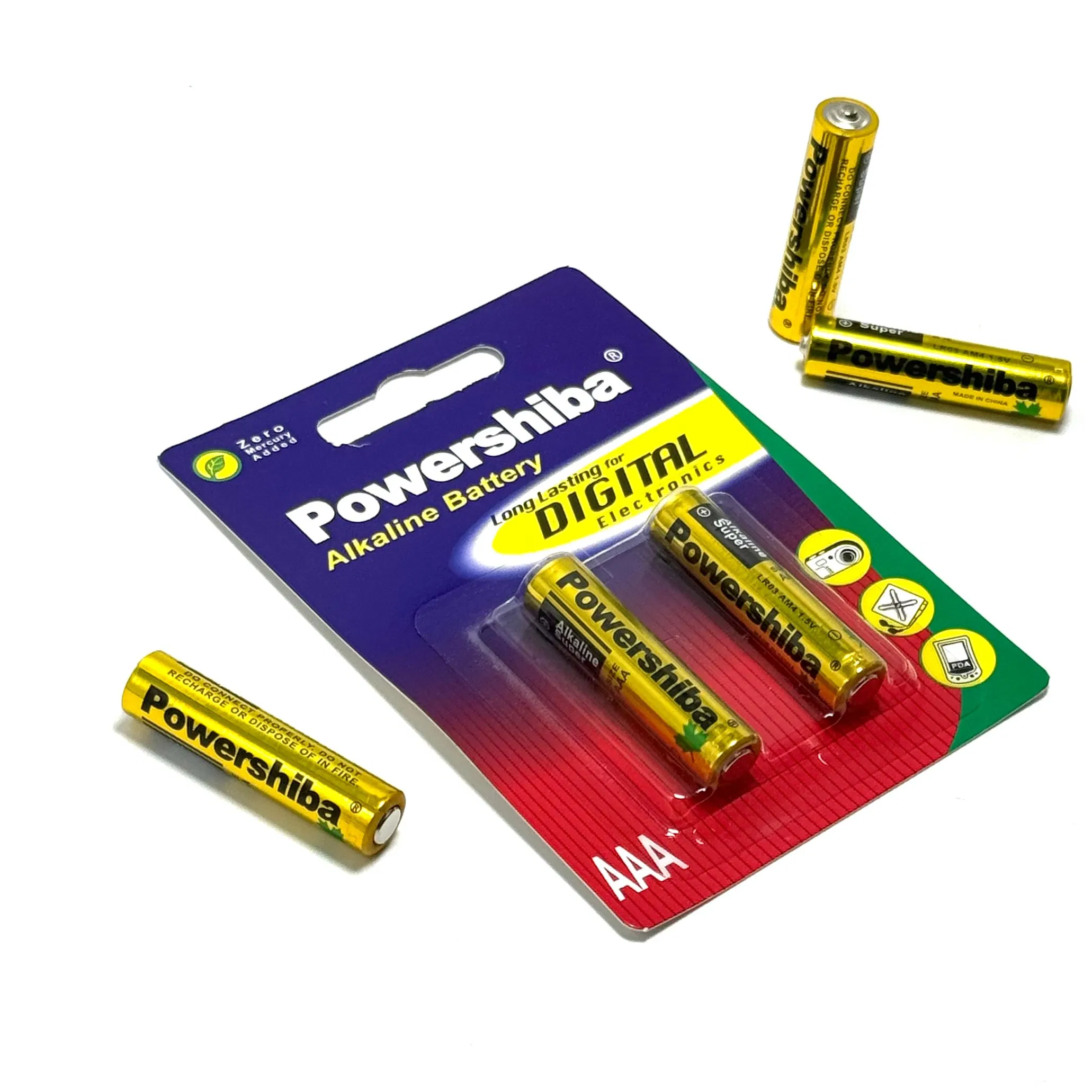 Customizable AAA Alkaline Batteries 5 Years Shelf Life for Wholesale and OEM Service