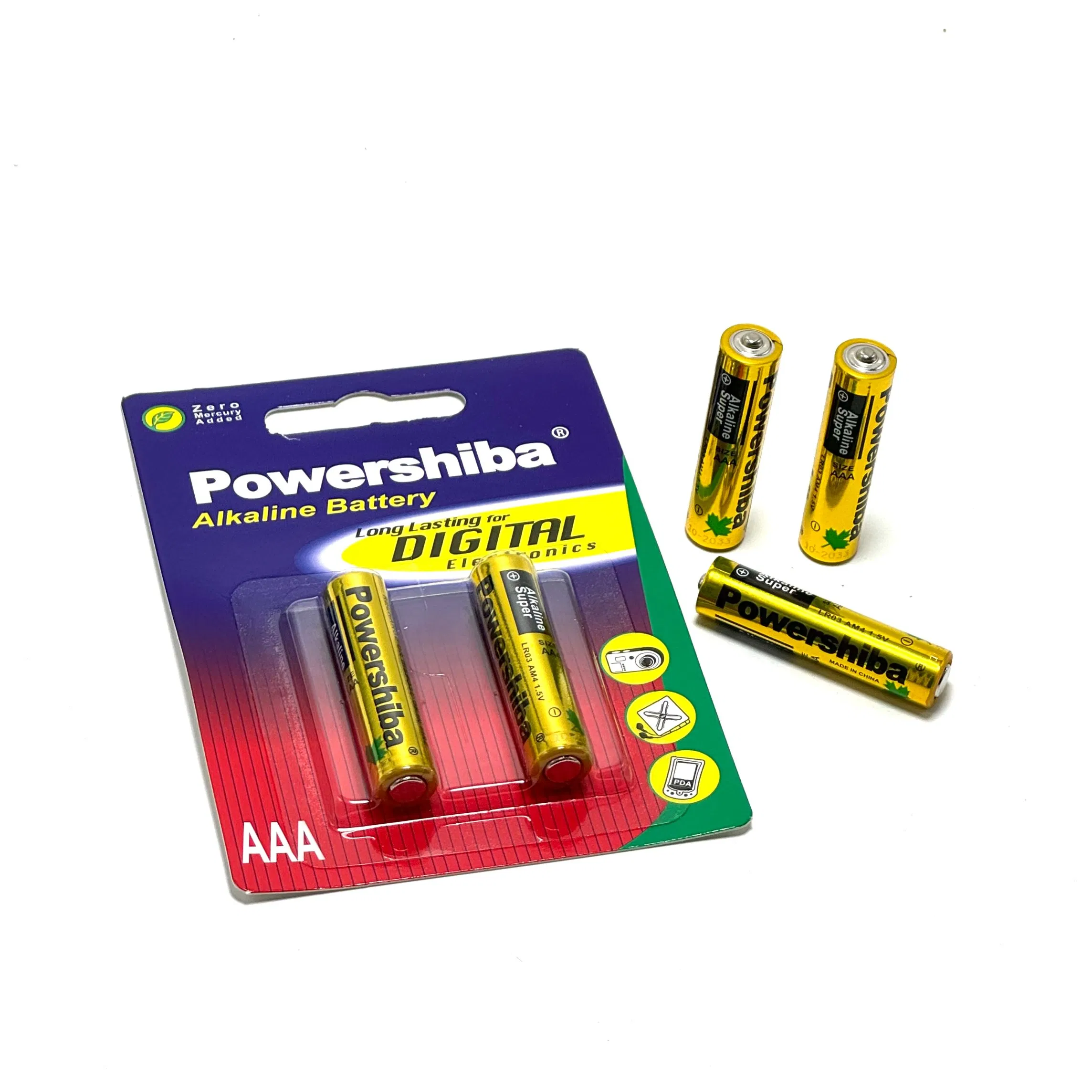 High Performance Alkaline AAA Batteries LR03 for Remote Controls & Electronic Devices