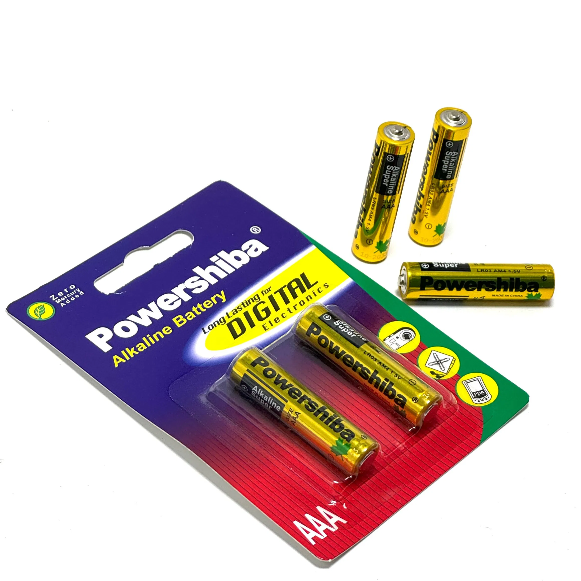 High Performance Alkaline AAA Batteries LR03 for Remote Controls & Electronic Devices