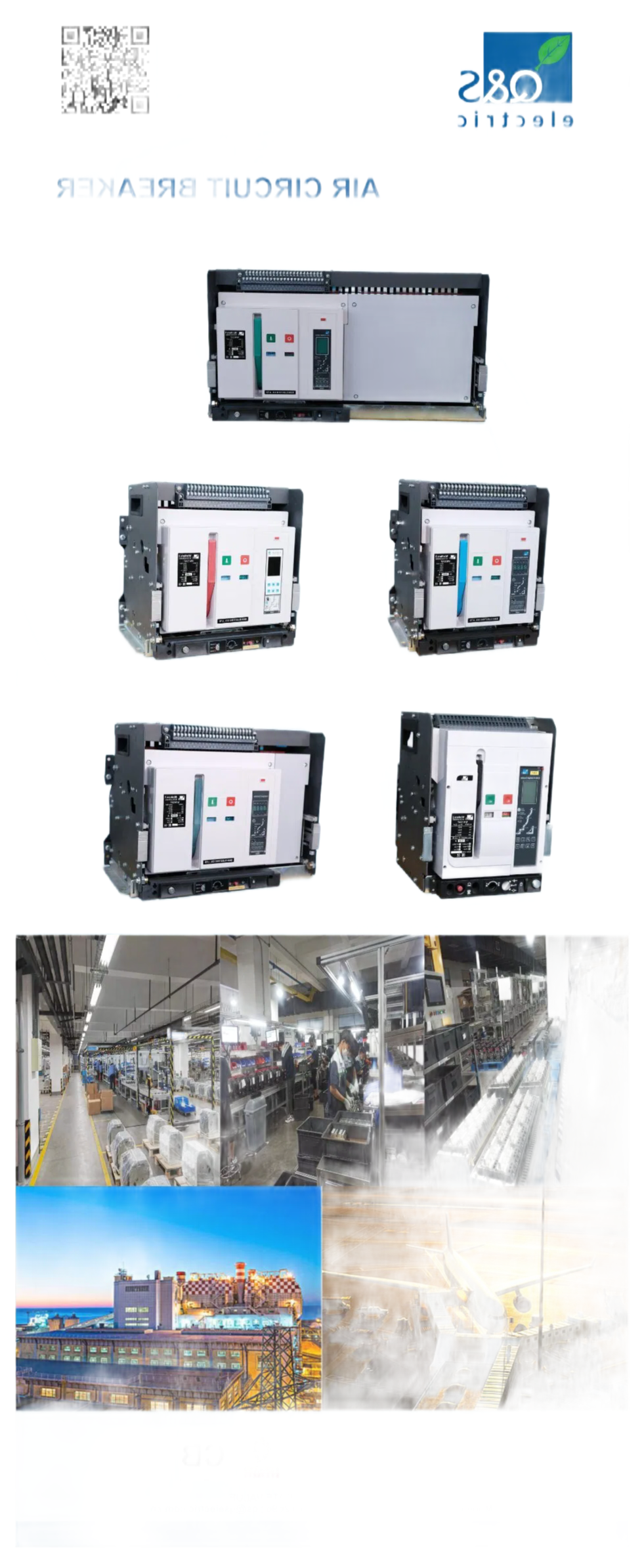 QDW3 Universal Air Circuit Breaker 50/60Hz IEC60947-2 Compliant for Factories