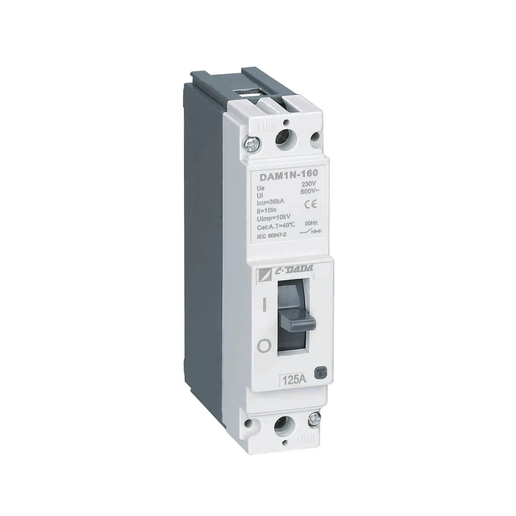 High Performance DAM1 Series MCCB Circuit Breaker with 35kA Breaking Capacity