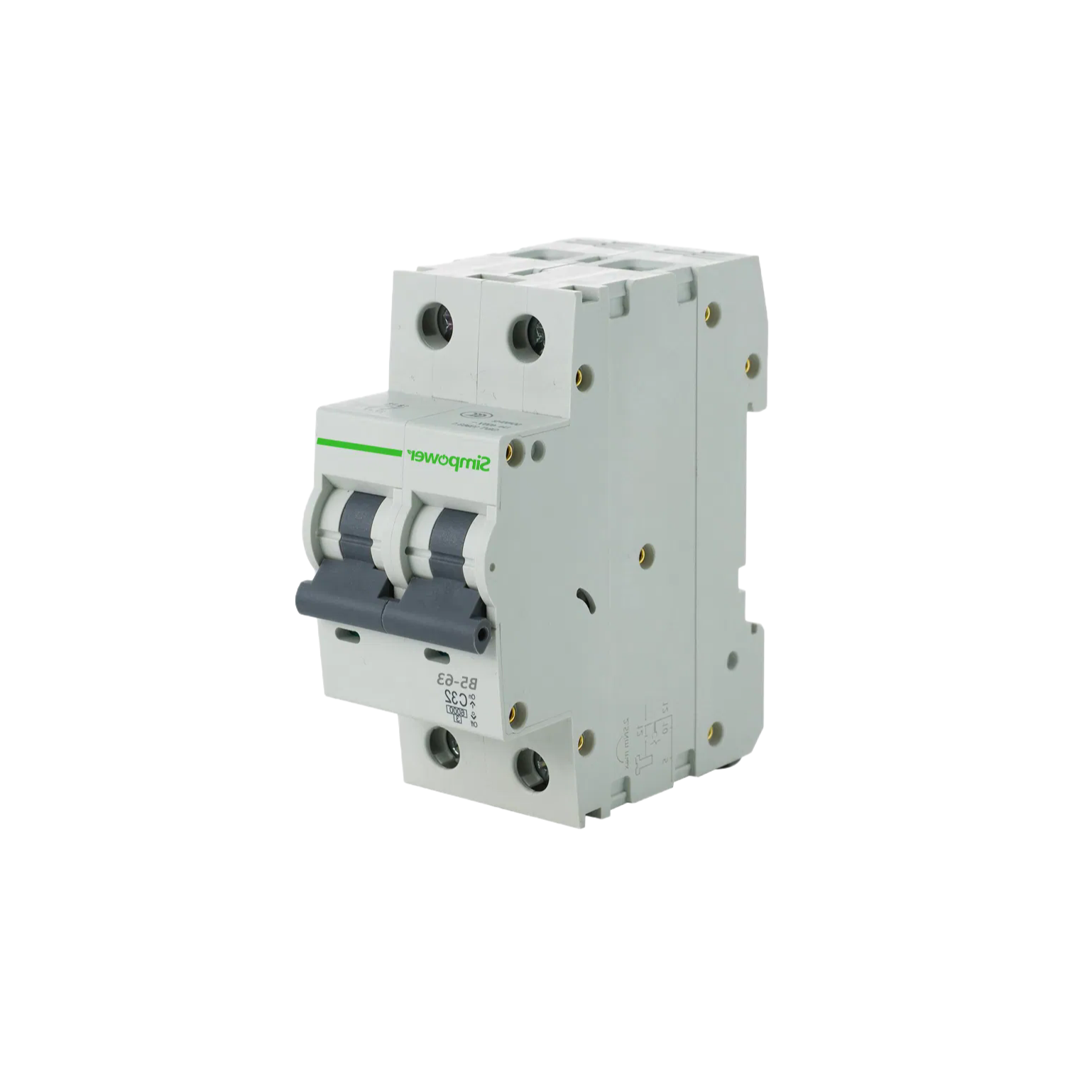 China Manufacturer Supply 1P-4P MCB Circuit Breaker with 500V Ui and 6kv Uimp
