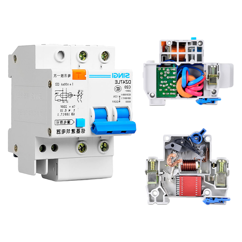 DZ47LE-63 Residual Current Circuit Breaker 1-4 Pole with CE Certificate for Electrical Safety