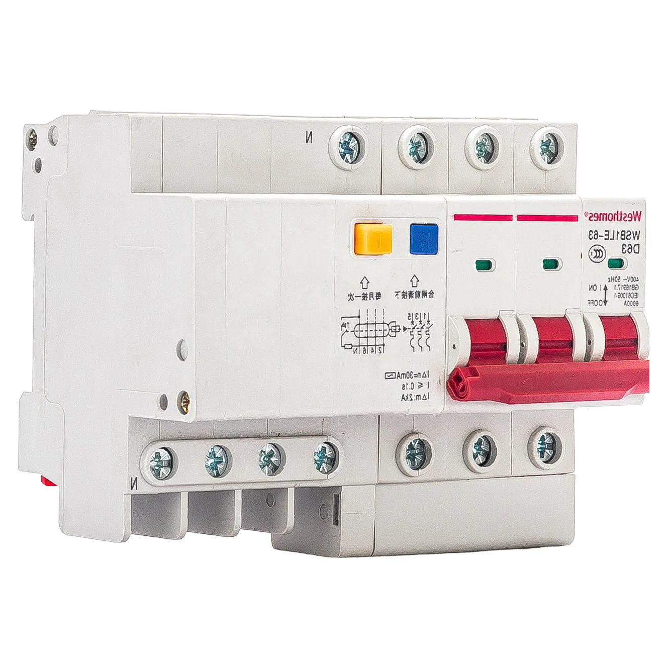 Customized WSB1LE Series Earth Leakage Circuit Breaker with CE CB CCC Certification