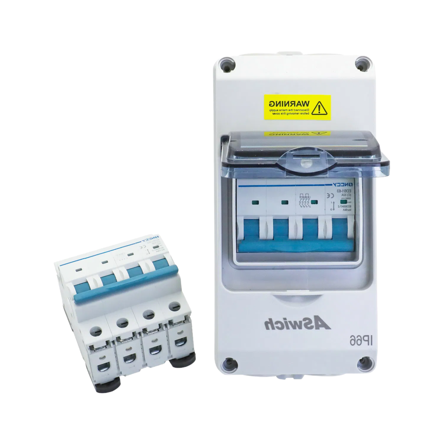 Factory Supply 1P+N 2P 4P RCBO Circuit Breaker with DIN Rail Mounting for Solar Systems