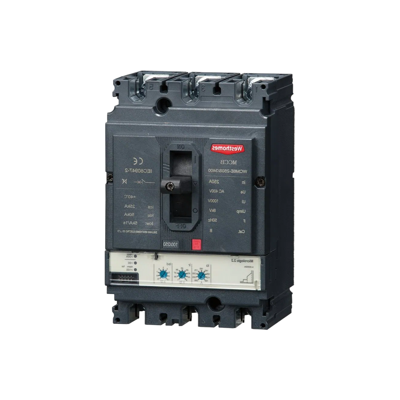 WCM6 Series Molded Case Circuit Breaker - High Breaking Capacity 22KA-50KA for Industrial Use