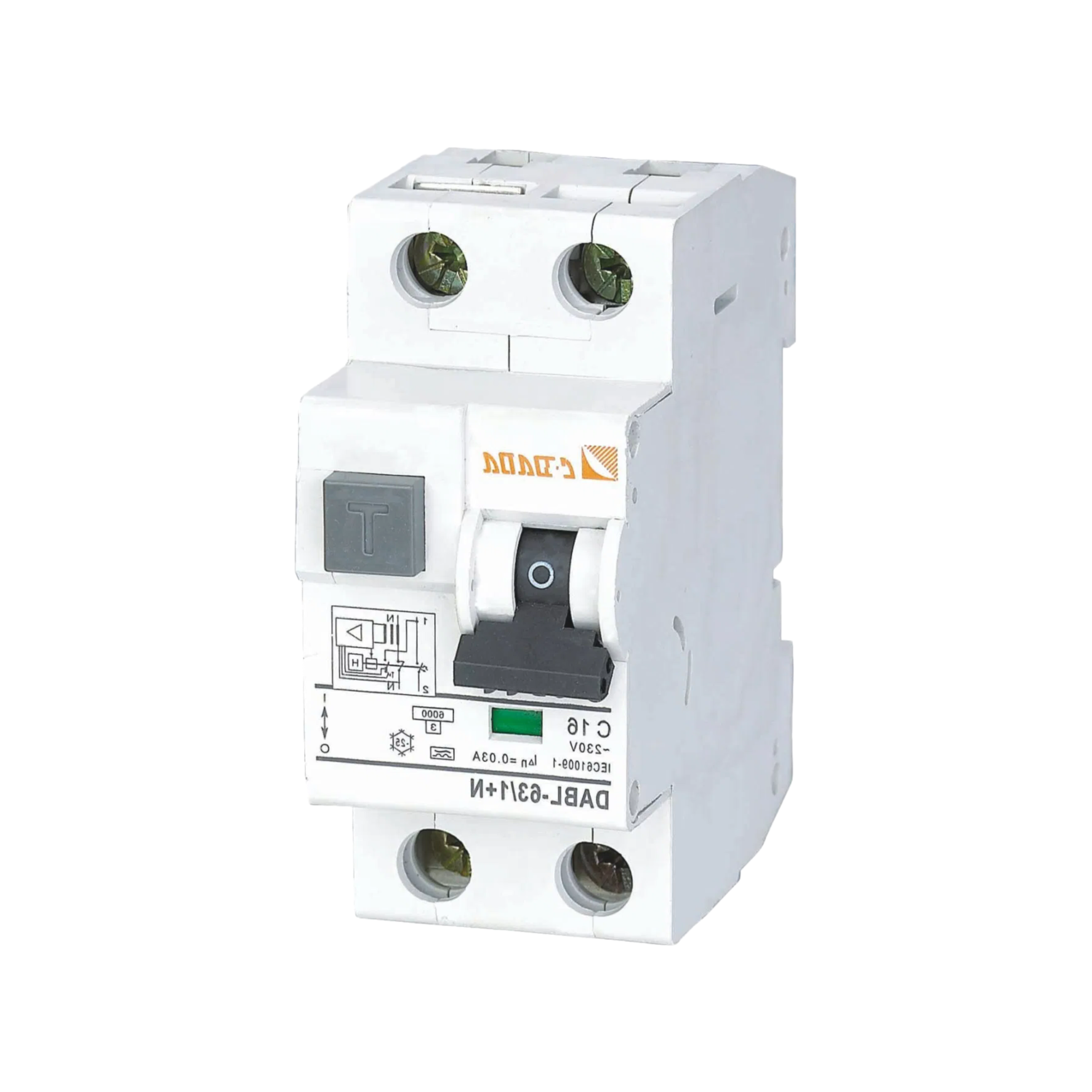 High Capacity DABL-63 Residual Current Circuit Breaker with Overload Protection