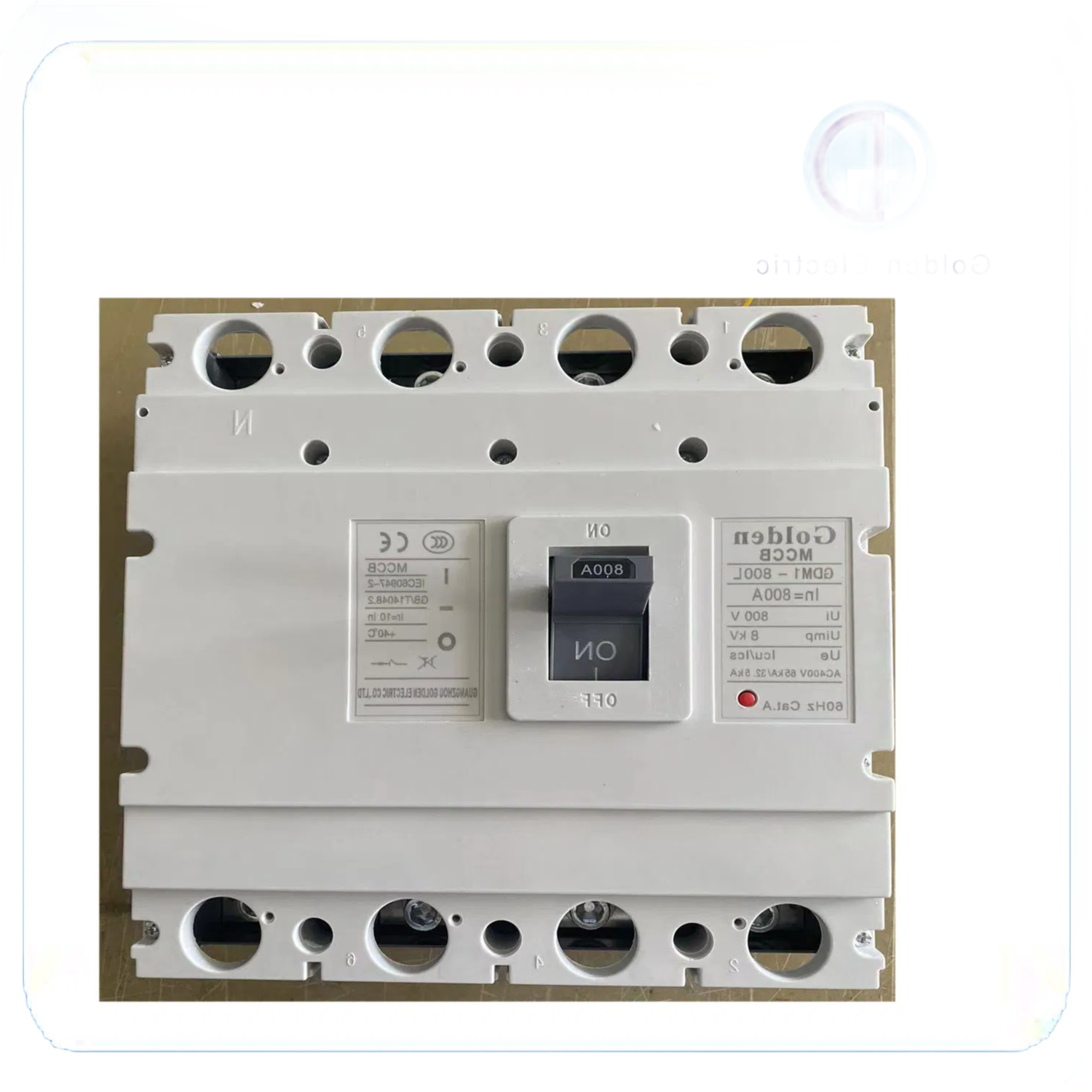Custom OEM DC Circuit Breaker MCCB Type with 8000+ Electrical Life for Solar Applications