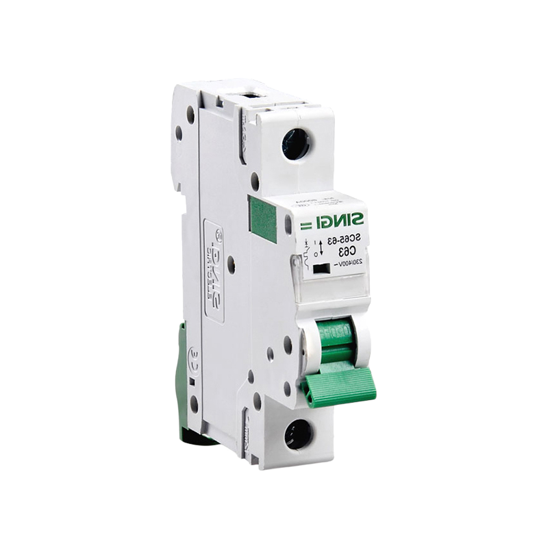 SC65-63 Miniature Circuit Breaker 4P 6A 10KA Breaking Capacity DIN Rail Mount MCB