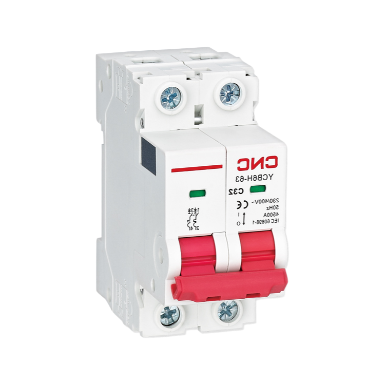 CNC Brand 3 Phase Mini Circuit Breaker 4500A Breaking Capacity DIN Rail Mount
