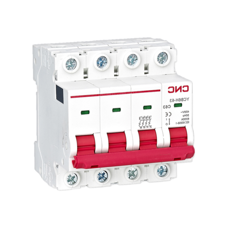 CNC Brand 3 Phase Mini Circuit Breaker 4500A Breaking Capacity DIN Rail Mount