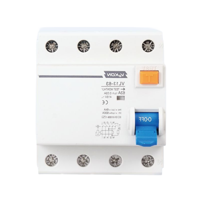 Wholesale VL17-63 RCD RCBO RCCB 4P Circuit Breaker - 63A 415V AC Residual Current Device