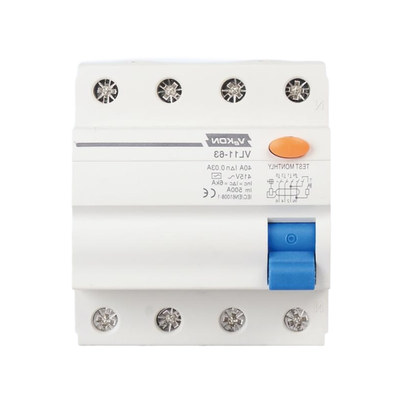 Wholesale VL17-63 RCD RCBO RCCB 4P Circuit Breaker - 63A 415V AC Residual Current Device