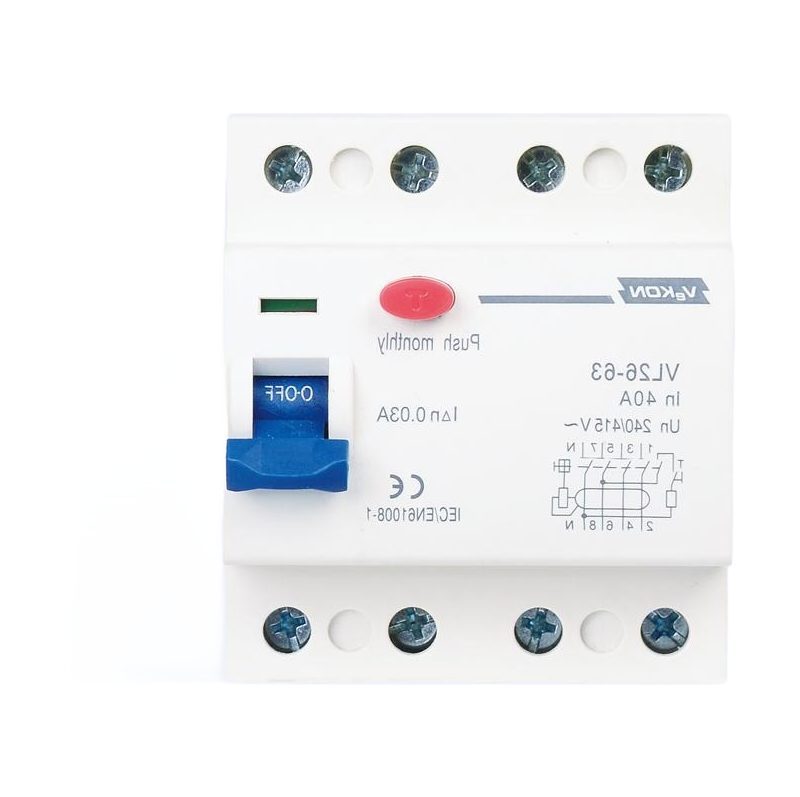 Wholesale VL17-63 RCD RCBO RCCB 4P Circuit Breaker - 63A 415V AC Residual Current Device