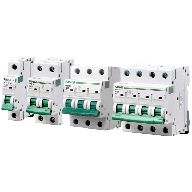 SC65-63 High Breaking Capacity Miniature Circuit Breaker MCB for Electrical Safety Protection