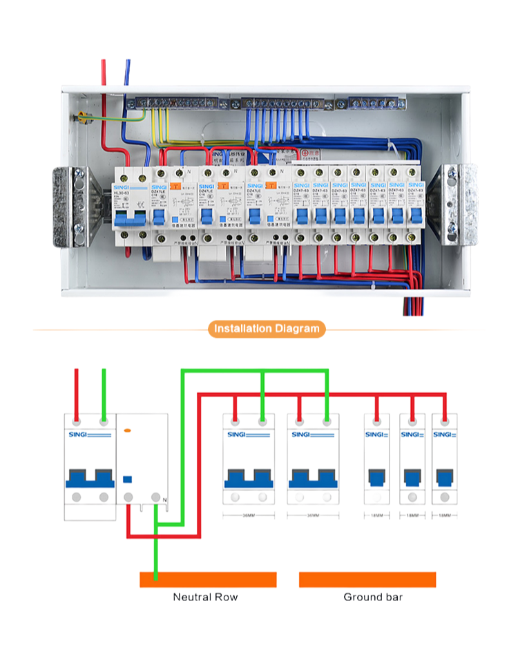 DZ47-63 CE Certified Miniature Circuit Breaker MCB for Overload and Short Circuit Protection