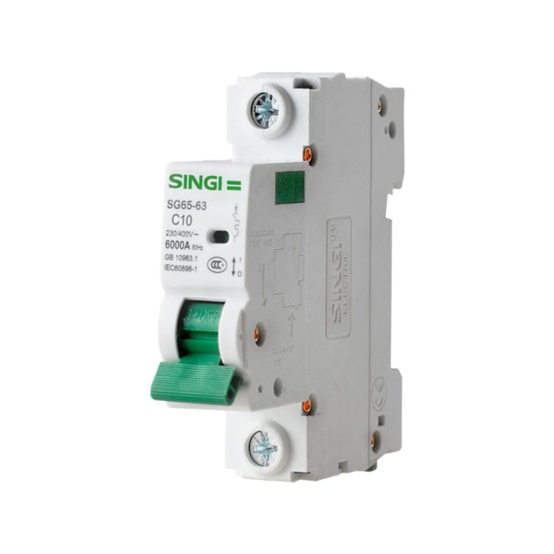 SG65-63 1-4P Miniature Circuit Breaker MCB with Overload Protection | CE/CB Certified
