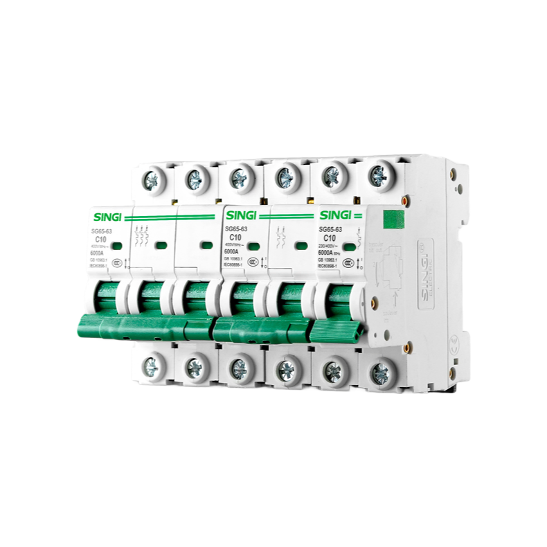 SG65-63 1-4P Miniature Circuit Breaker MCB with Overload Protection | CE/CB Certified