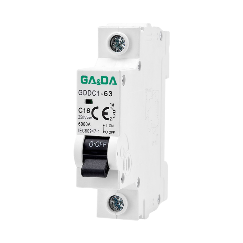 GDDC1-63-C16 1P 16A Miniature Circuit Breaker 4.5KA MCB for Overload Protection
