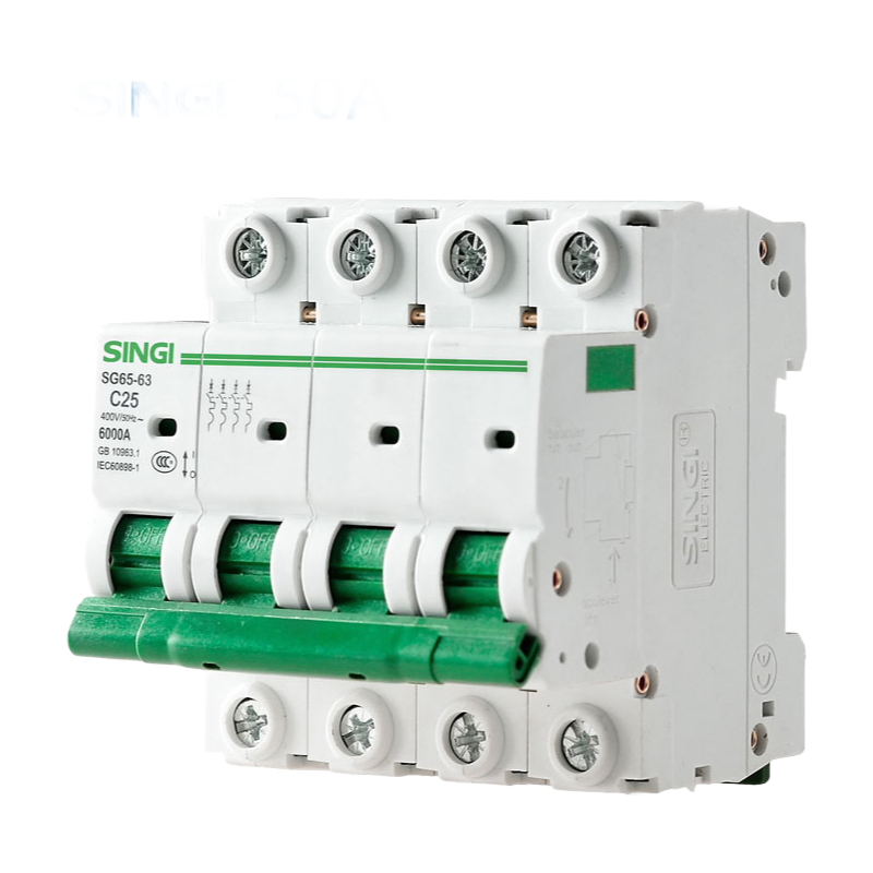 High Quality DC 6A to 63A Miniature Circuit Breaker MCCB MCB with CE Certification for Electrical Protection