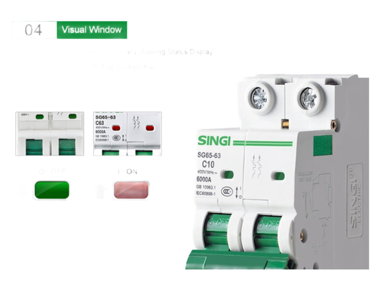 High Quality Miniature Circuit Breaker 6A-63A MCB with CE/CB Certification for Electrical Protection