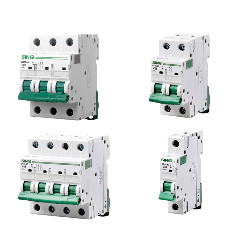 SC65-63 Miniature Circuit Breaker with Overload Protection - High Breaking Capacity MCB for Electrical Safety